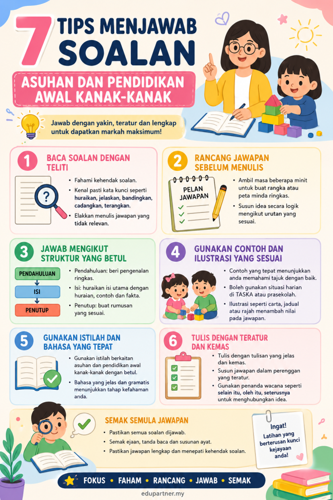 7 Tips menjawab soalan asuhan dan pendidikan awal kanak-kanak SPM