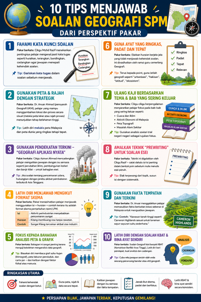 10 Tips Menjawab Soalan Geografi SPM