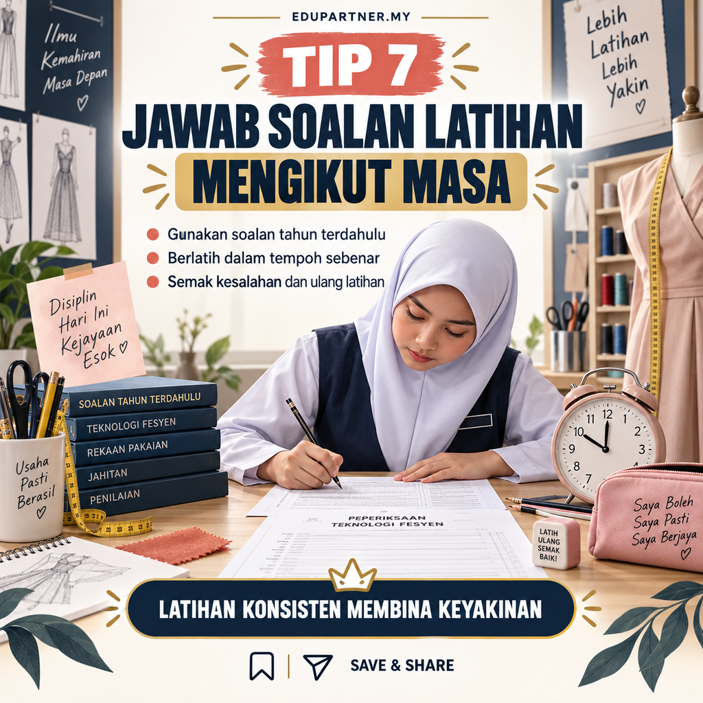7 Tips Menjawab Soalan Rekaan dan Jahitan Pakaian SPM