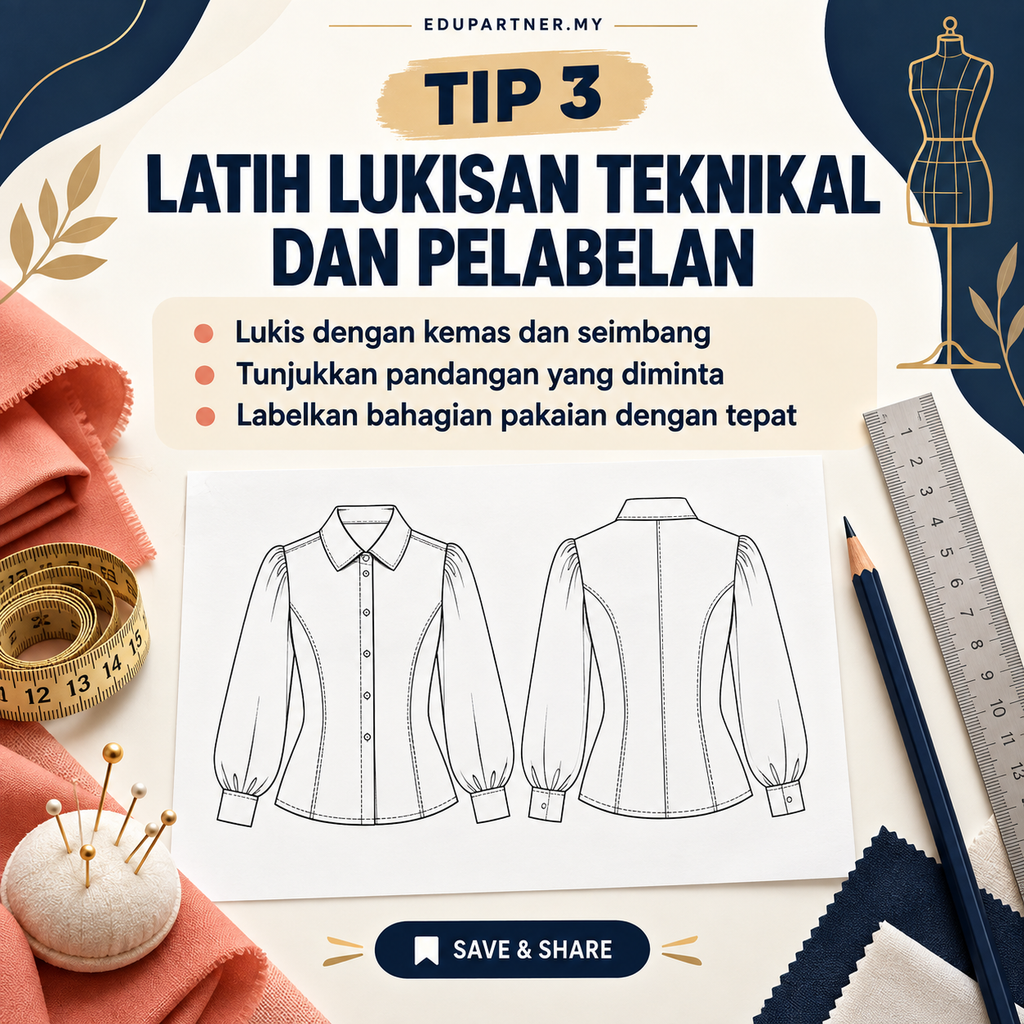 7 Tips Menjawab Soalan Rekaan dan Jahitan Pakaian SPM