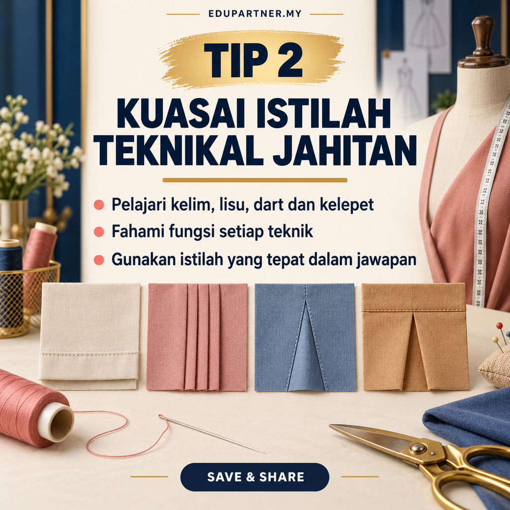 7 Tips Menjawab Soalan Rekaan dan Jahitan Pakaian SPM