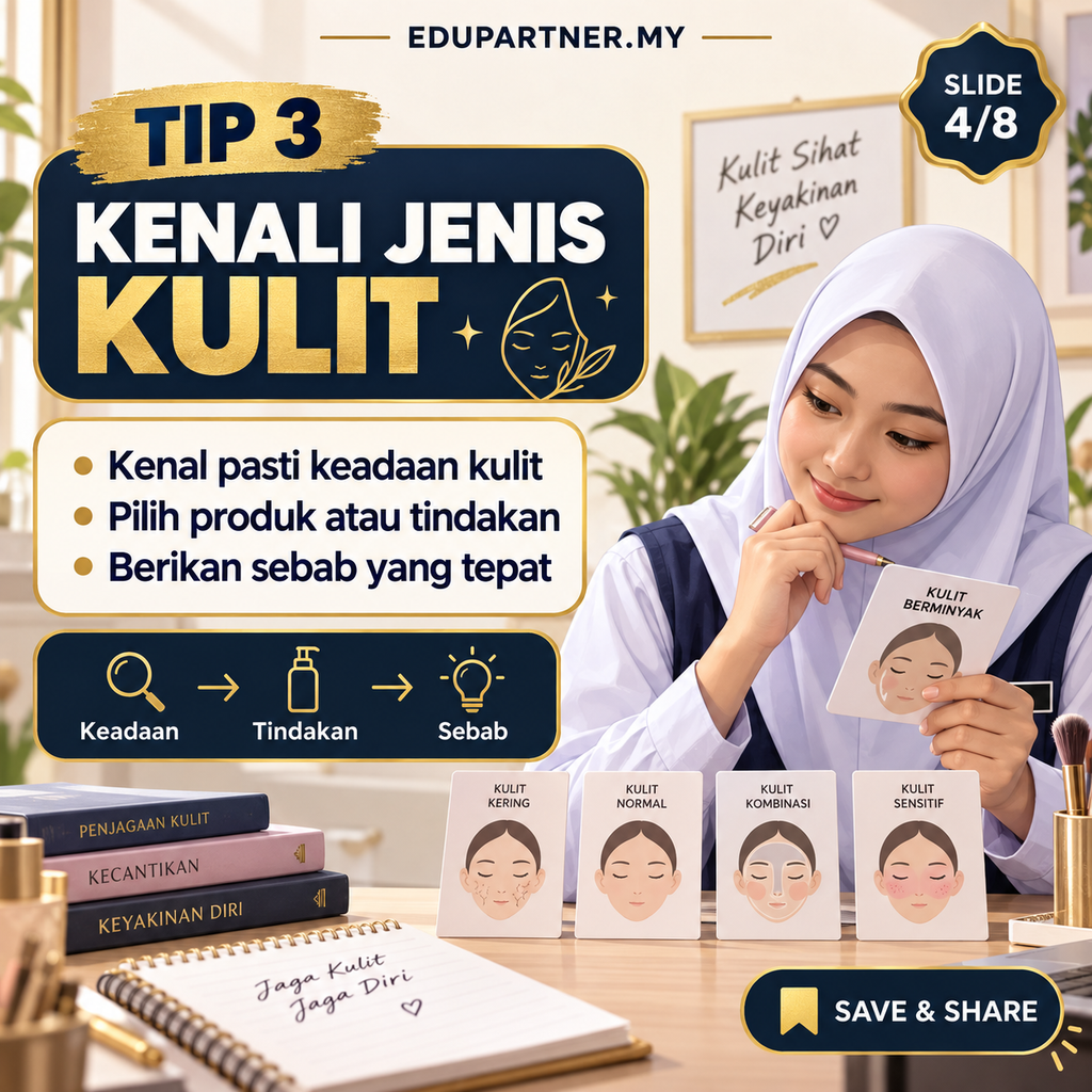 7 tips menjawab soalan penjagaan muka dan penggayaan rambut SPM
