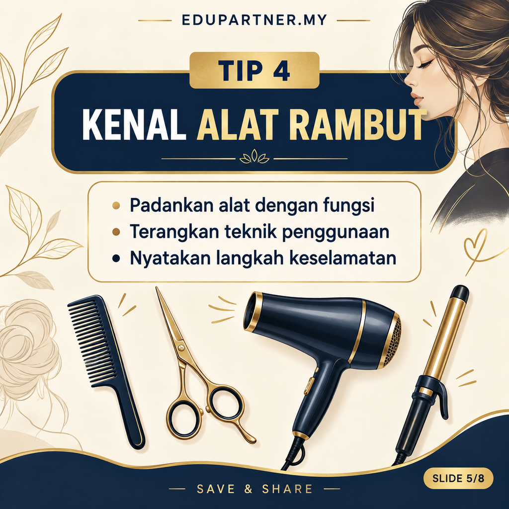 7 tips menjawab soalan penjagaan muka dan penggayaan rambut SPM
