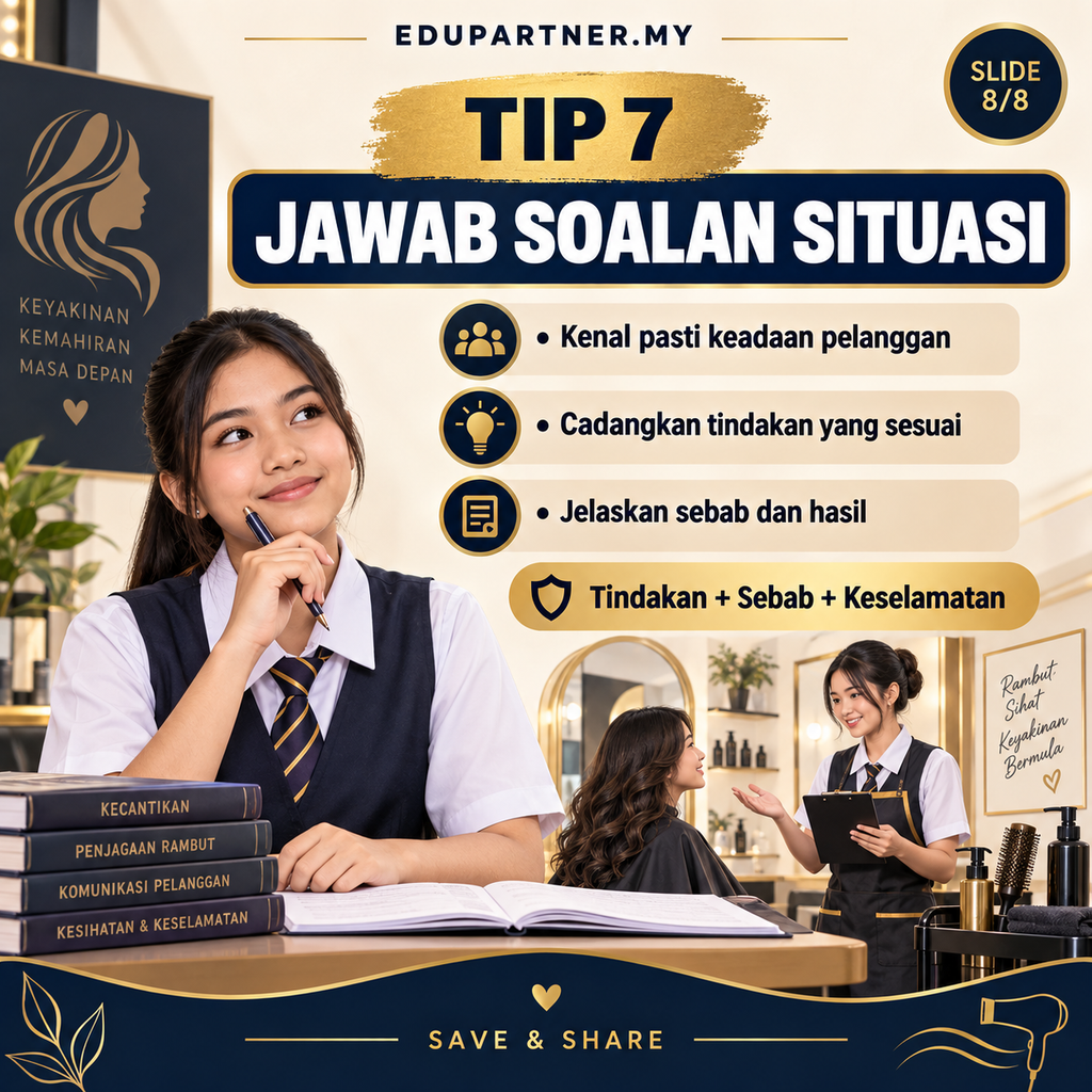 7 tips menjawab soalan penjagaan muka dan penggayaan rambut SPM
