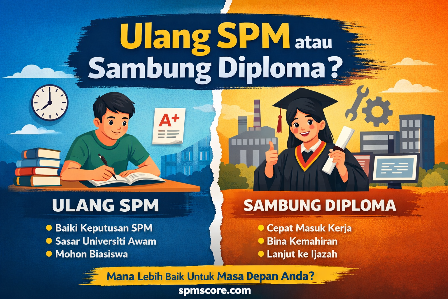 Adakah Ulang SPM Lebih Baik Atau Sambung Diploma