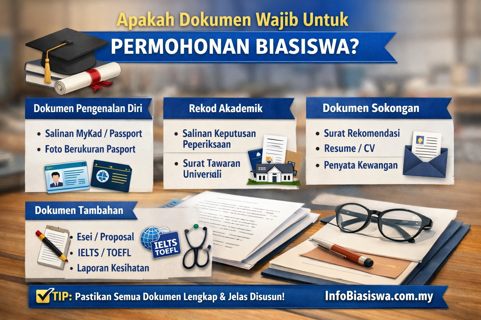 Apakah Dokumen Wajib Untuk Permohonan Biasiswa