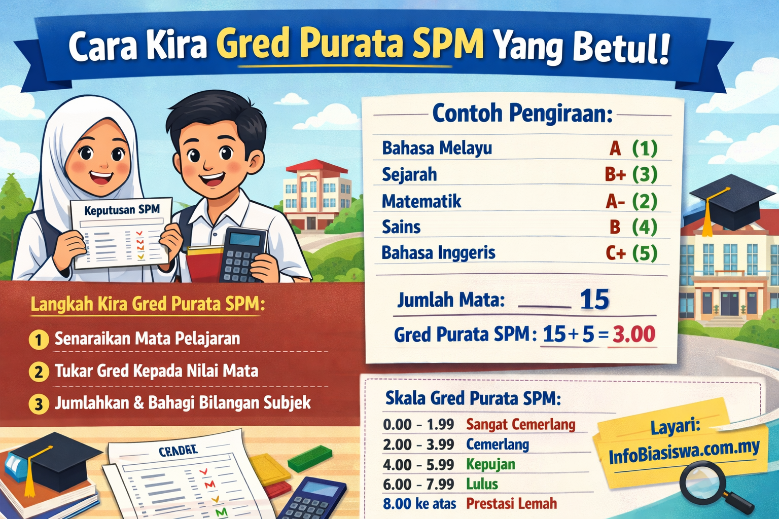 Bagaimana Cara Kira Gred Purata SPM Yang Betul