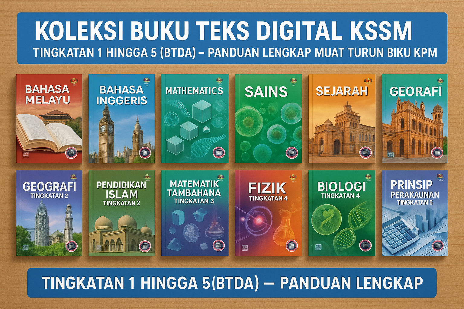Koleksi Buku Teks Digital KSSM Tingkatan 1 hingga 5