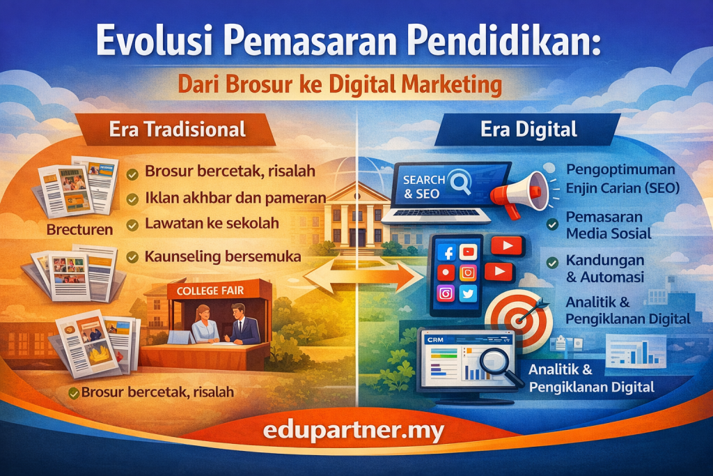 Evolusi Pemasaran Pendidikan: Dari Brosur ke Digital Marketing