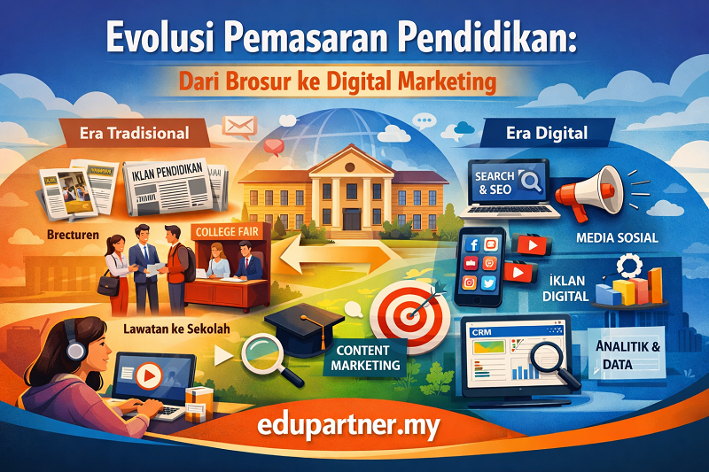Evolusi Pemasaran Pendidikan: Dari Brosur ke Digital Marketing