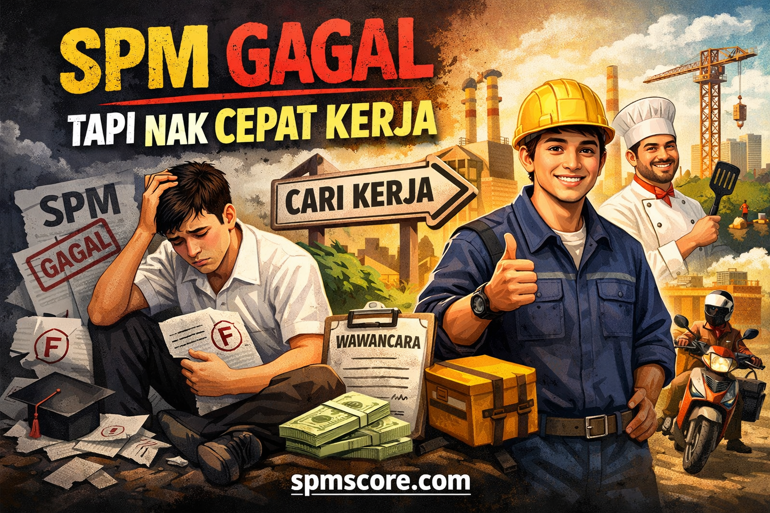 SPM Gagal Tapi Nak Cepat Kerja