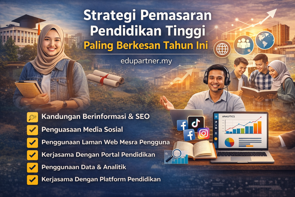 Strategi Pemasaran Pendidikan Tinggi Paling Berkesan Tahun Ini
