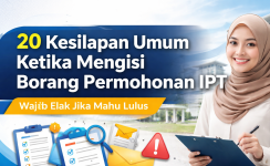 kesilapan mengisi borang permohonan IPT