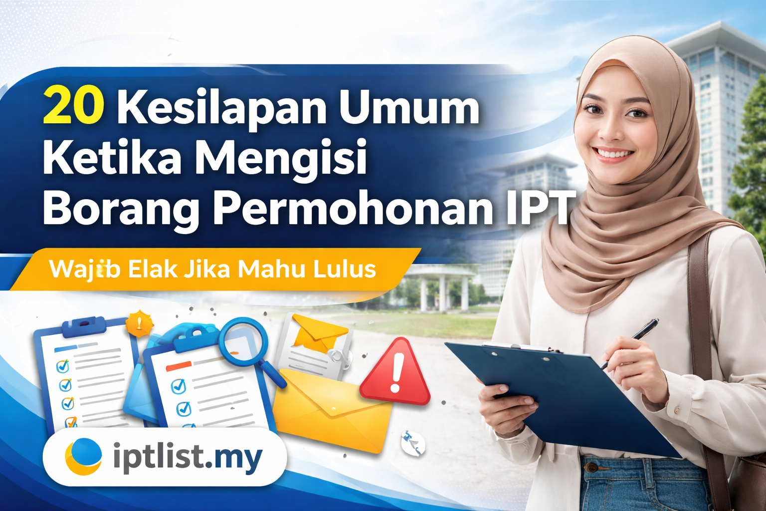 20 Kesilapan Umum Ketika Mengisi Borang Permohonan IPT (Wajib Elak Jika Mahu Lulus)