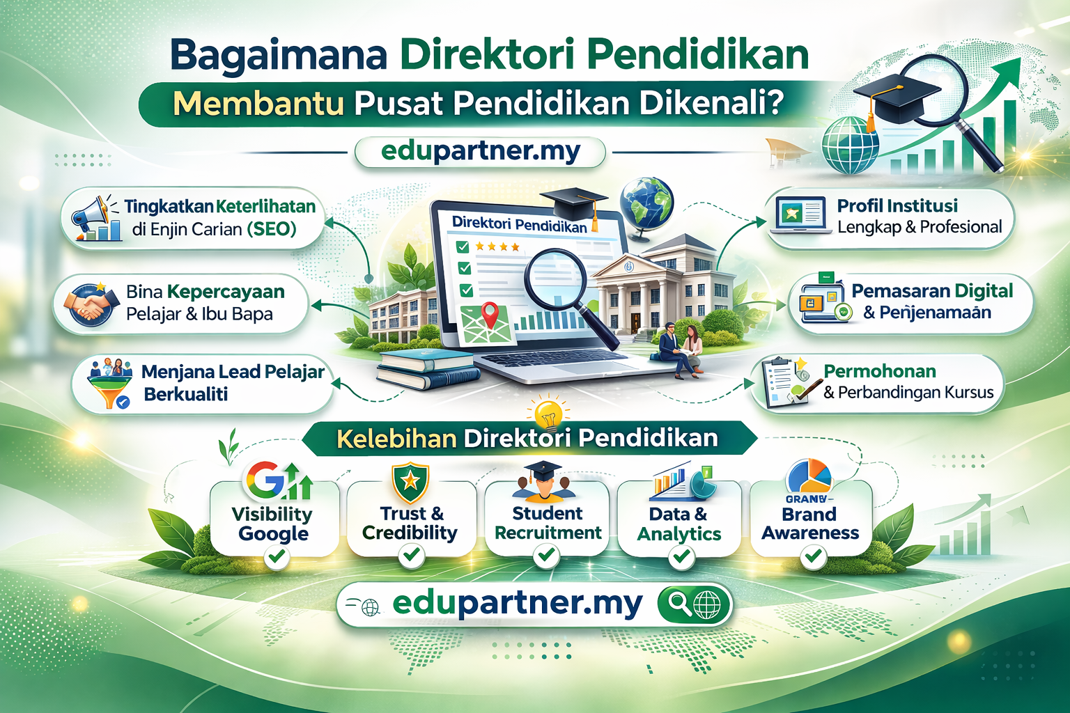 Bagaimana Direktori Pendidikan Membantu Pusat Pendidikan Dikenali
