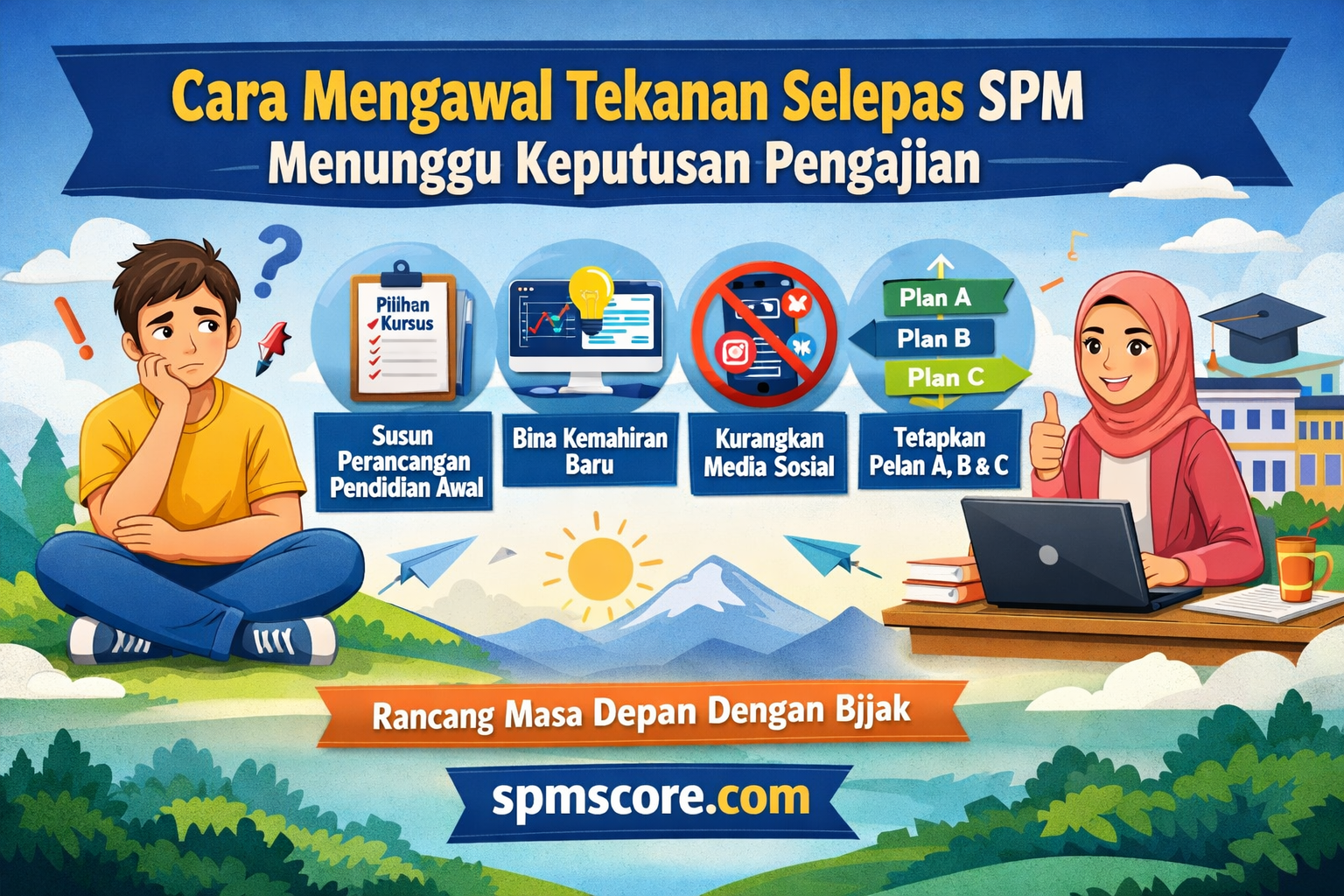 Cara Mengawal Tekanan Selepas SPM Menunggu Keputusan Pengajian
