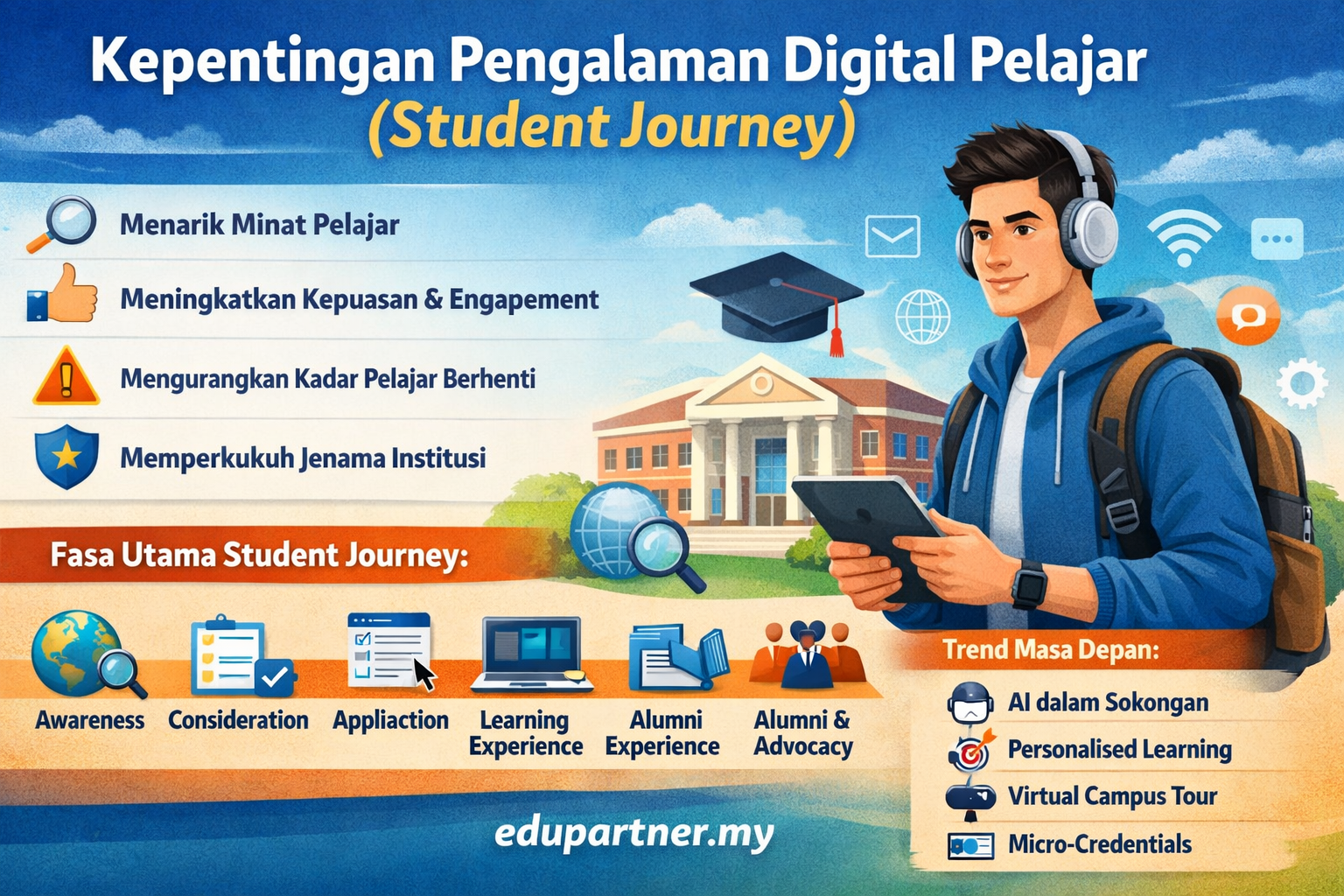 Kepentingan Pengalaman Digital Pelajar (Student Journey) dalam Pendidikan Moden