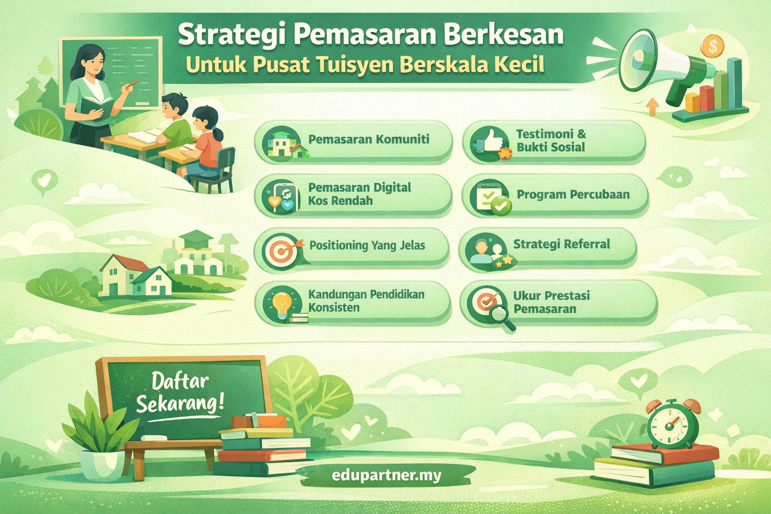 Strategi Pemasaran Berkesan Untuk Pusat Tuisyen Berskala Kecil
