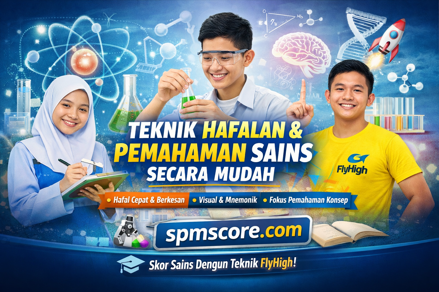 Teknik Hafalan & Pemahaman Sains Secara Mudah di Pusat Tuition FlyHigh