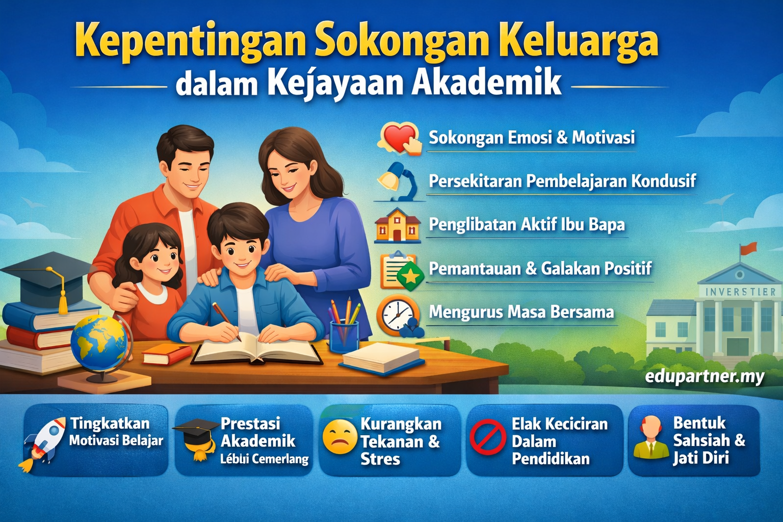 Kepentingan Sokongan Keluarga dalam Kejayaan Akademik