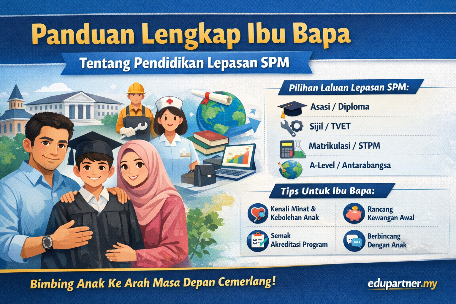 Panduan Lengkap Ibu Bapa Tentang Pendidikan Lepasan SPM di Malaysia