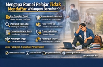 Mengapa Ramai Pelajar Tidak Mendaftar Walaupun Berminat?