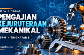 Mechanical engineering gears and robotic arm for SPM Tingkatan 5.
