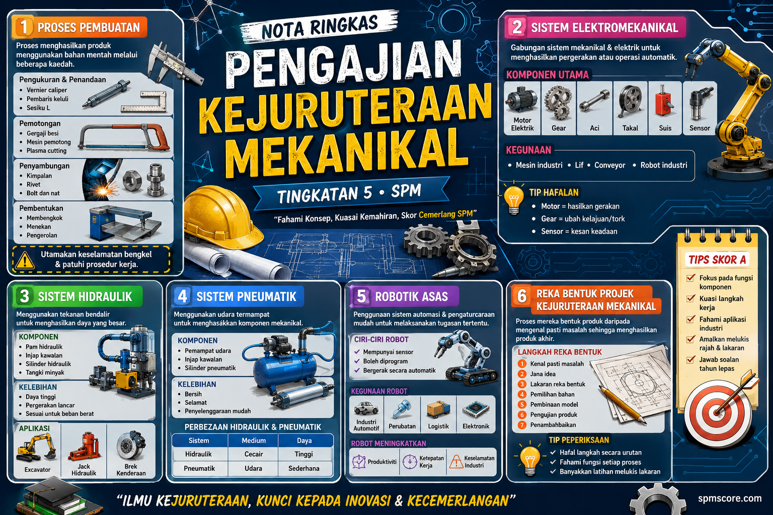 Nota Ringkas Pengajian Kejuruteraan Mekanikal (SPM Tingkatan 5)