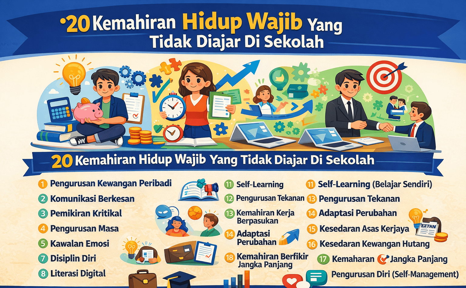 kemahiran hidup yang tidak diajar di sekolah