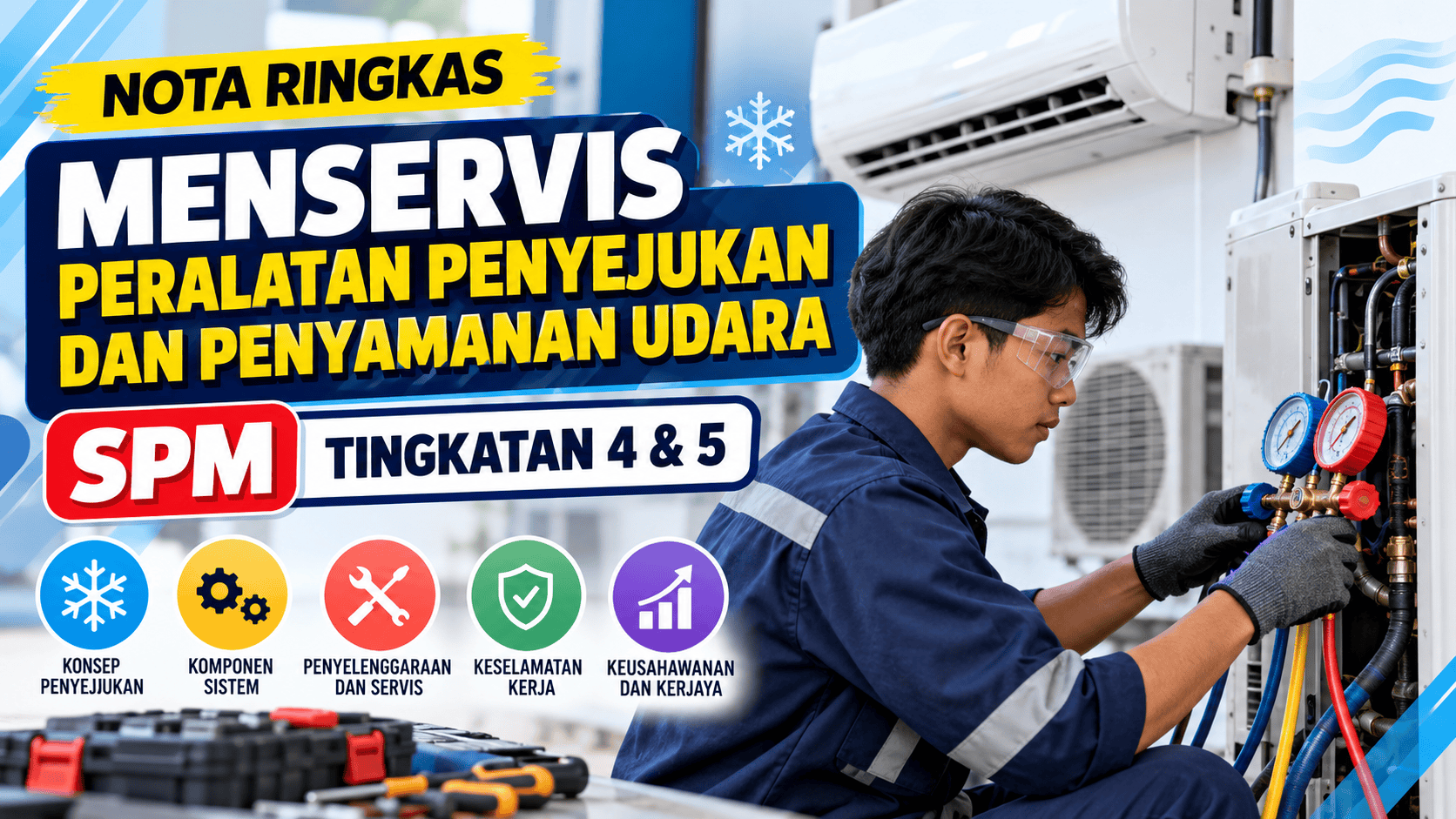 Nota Ringkas Menservis Peralatan Penyejukan dan Penyamanan Udara SPM