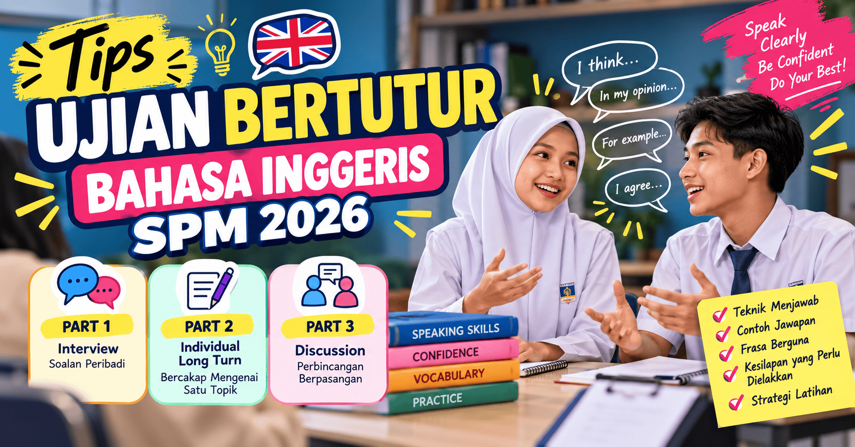 tips ujian bertutur bahasa inggeris SPM