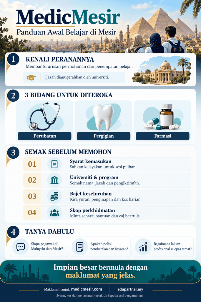 MedicMesir: Panduan Belajar Perubatan di Mesir