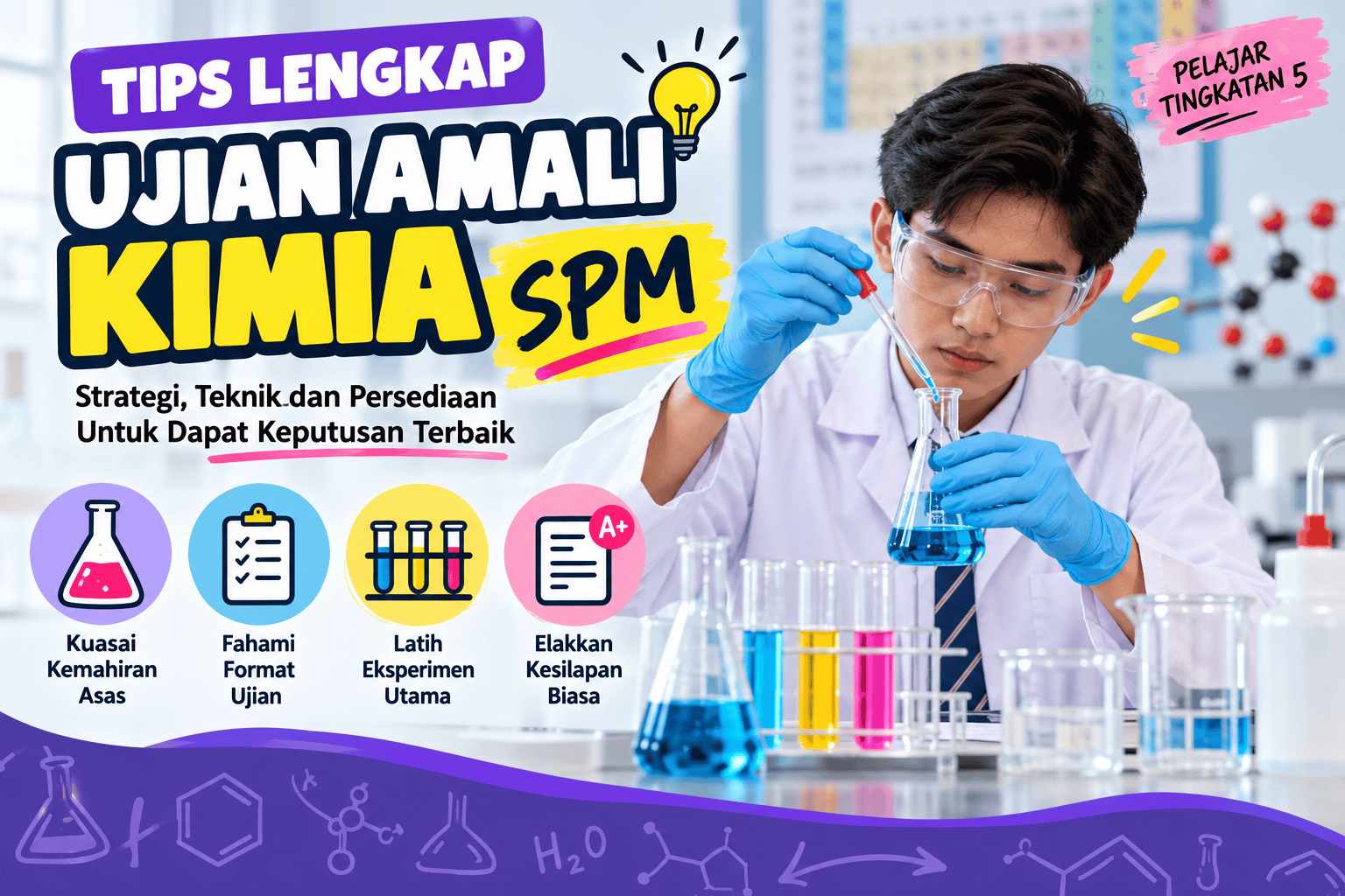 tips ujian amali kimia SPM