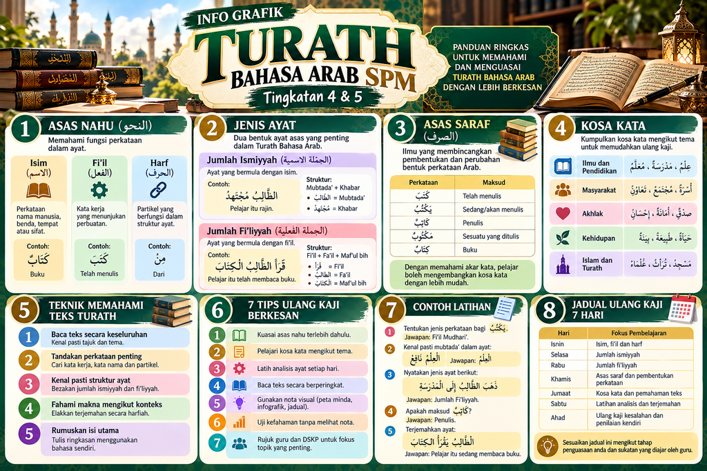 Nota Ringkas Turath Bahasa Arab SPM Tingkatan 4 dan 5