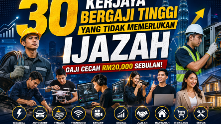 30 Kerjaya Bergaji Tinggi Yang Tidak Memerlukan Ijazah