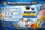 Biasiswa MyBrainScience 2026 Dibuka