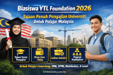 Biasiswa YTL Foundation 2026: Tajaan Penuh Pengajian Universiti Untuk Pelajar Malaysia