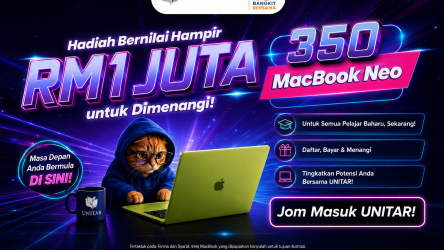 UNITAR Raikan 35 Tahun dengan Giveaway 350 MacBook Neo Hampir RM1 Juta