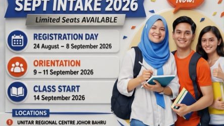 Sept Intake 2026 UNITAR Johor Bahru Kini Dibuka